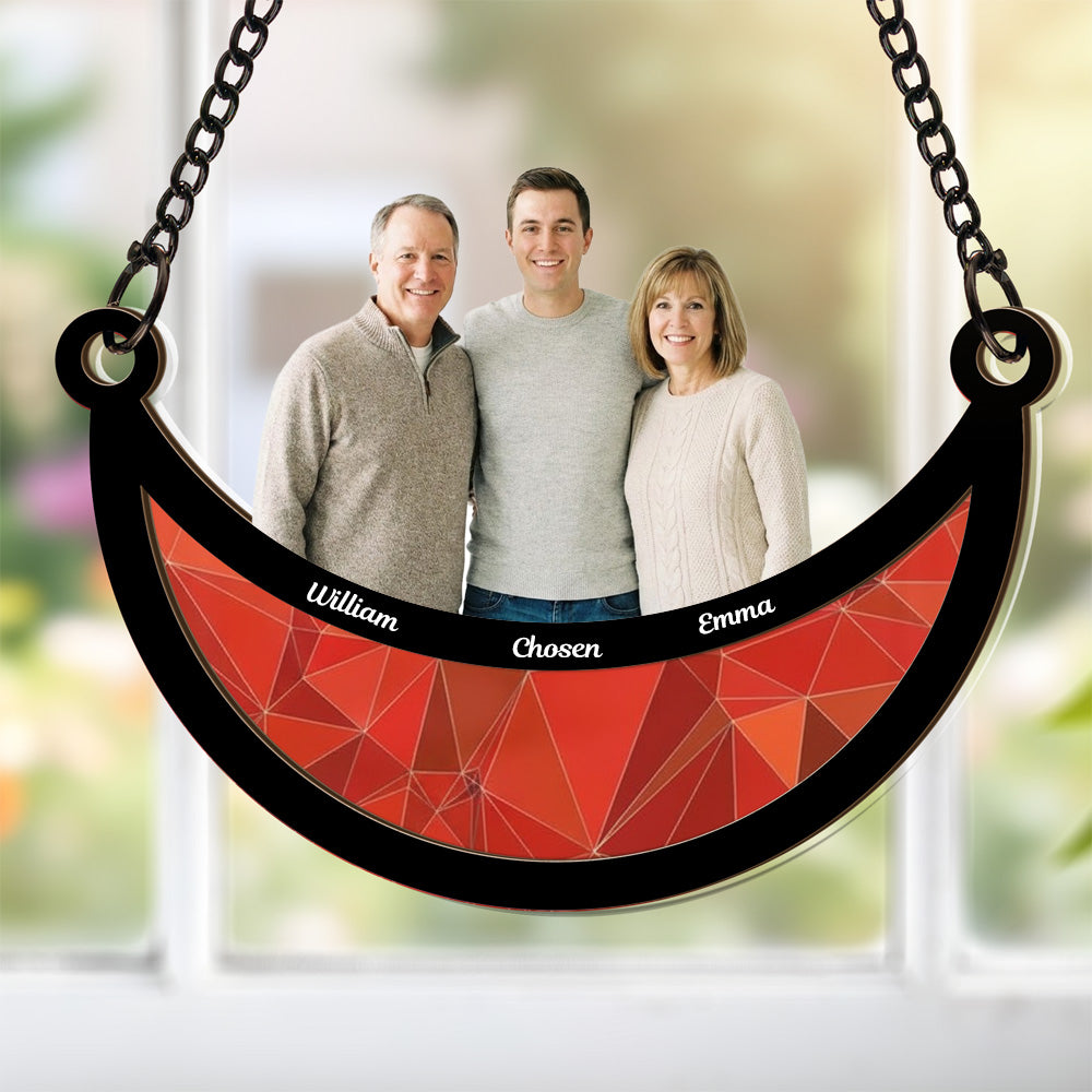 Personalized Photo Acrylic Suncatcher Gift for Mom and Grandma