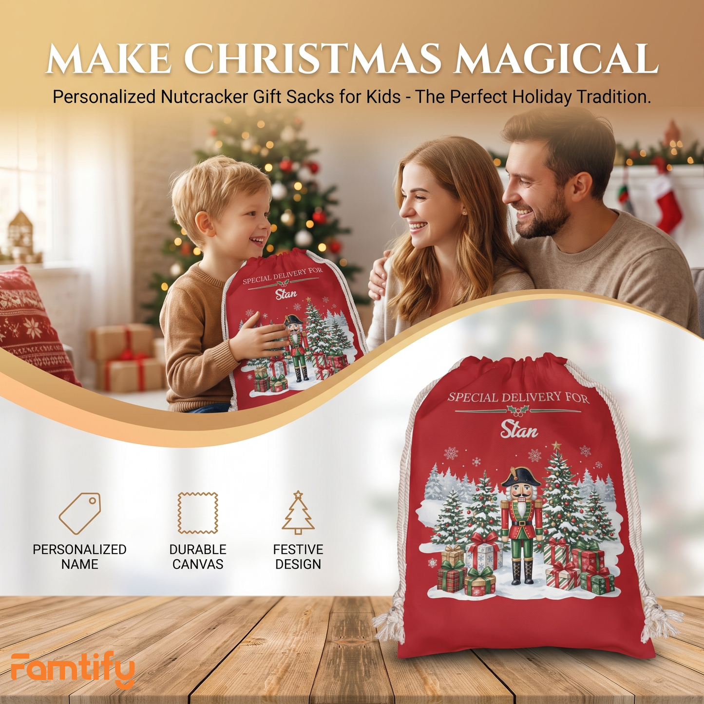 Personalized Special Delivery for Christmas Sack with Custom Name