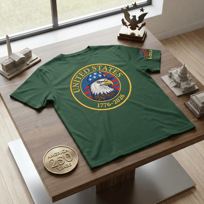 America 250th Anniversary T-Shirt - United States 1776-2026 Patriotic Pride Tee