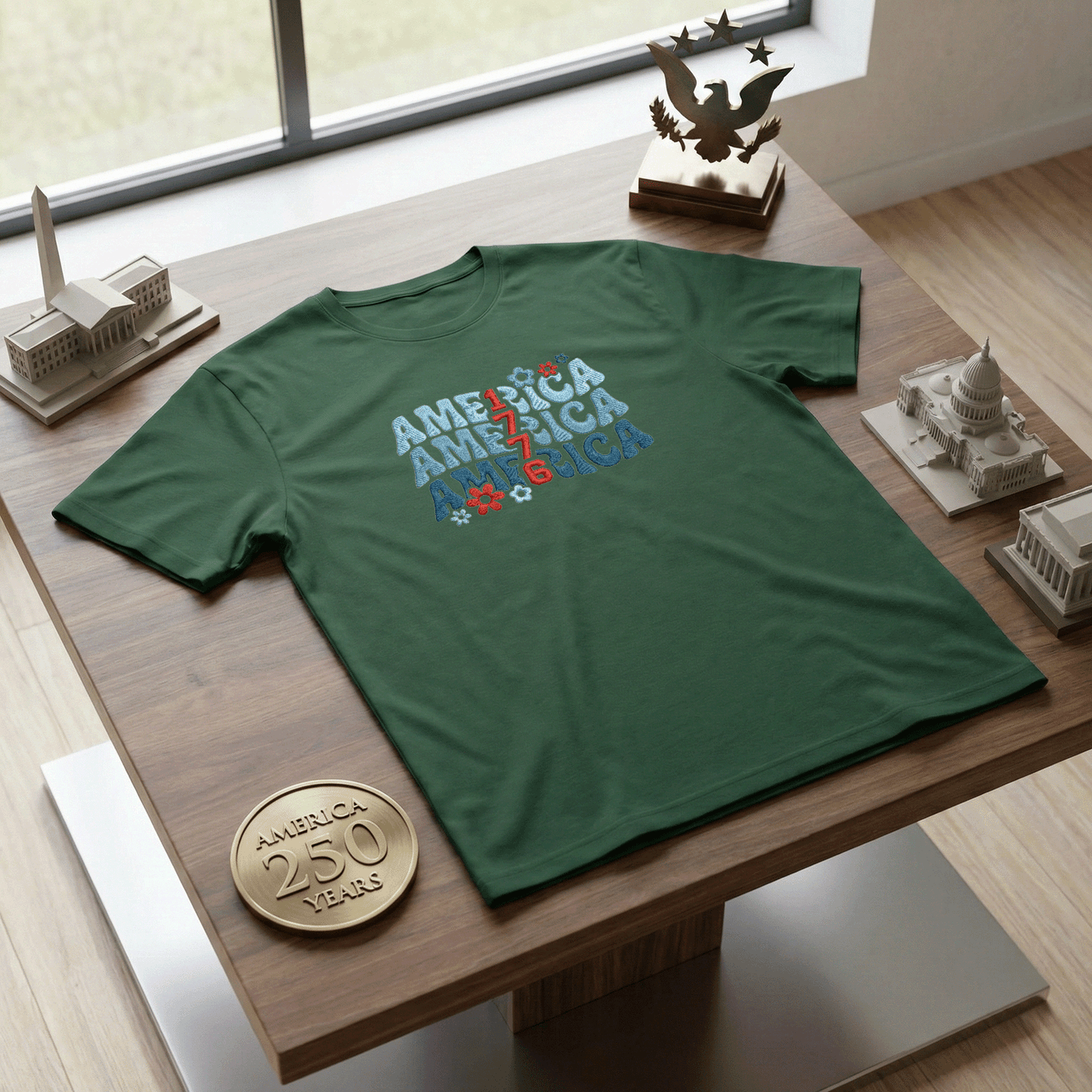 USA 250th Independence Anniversary T-Shirt - 1776 We The People Edition