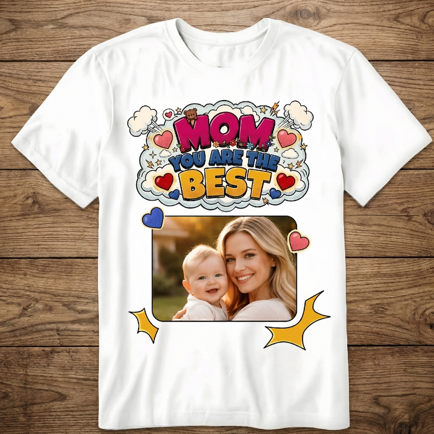Women's Personalized Mom You Are The Best Custom Photo T-Shirt