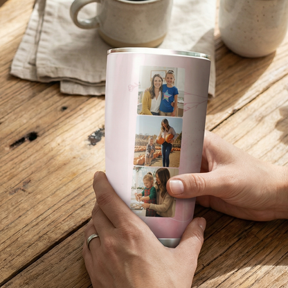 Personalized Mom Tumbler – Custom Photo Stainless Steel Cup for Mother