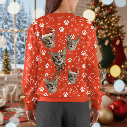 Personalized Funny Face Pet Ugly Christmas Sweater