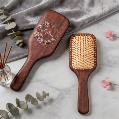 Custom Hand-Painted Hair Brushes – Thoughtful Mother’s Day Gift for Mom