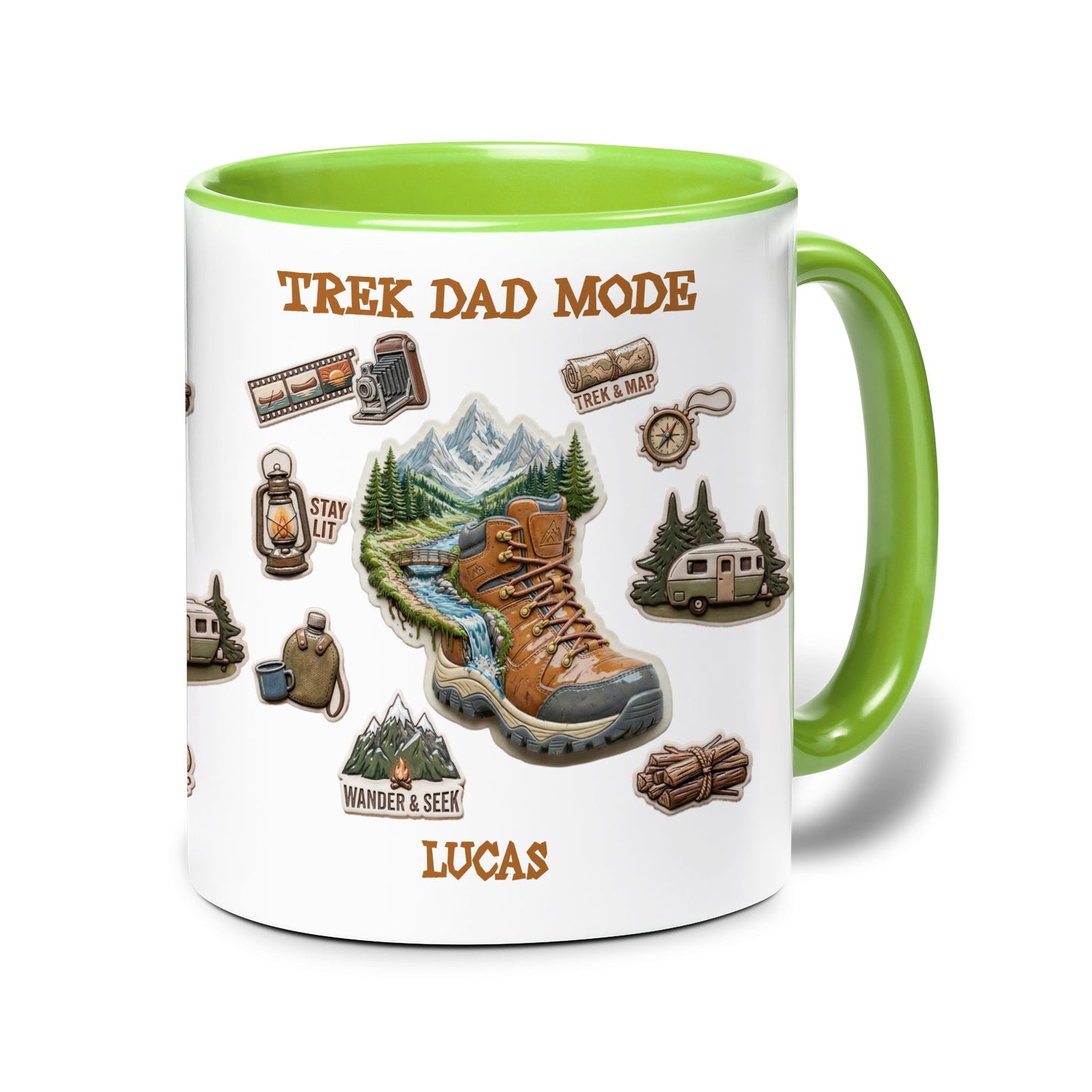 Personalized Dad Mug – Trek Dad Mode Custom Name Coffee Mug