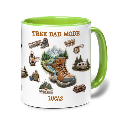 Personalized Dad Mug – Trek Dad Mode Custom Name Coffee Mug