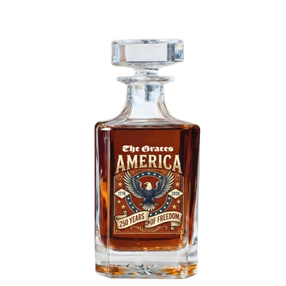 America 1776 - 2026 250 Years Of Freedom Decanter