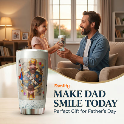 King of Dads 20oz Tumbler – Father’s Day Gift Cup for Dad