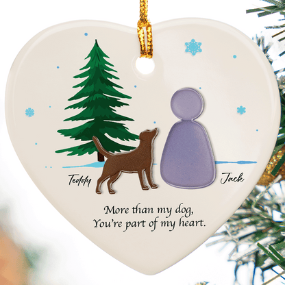 More Than My Dog - Personalized Dog Lover Ceramic Acrylic Ornament