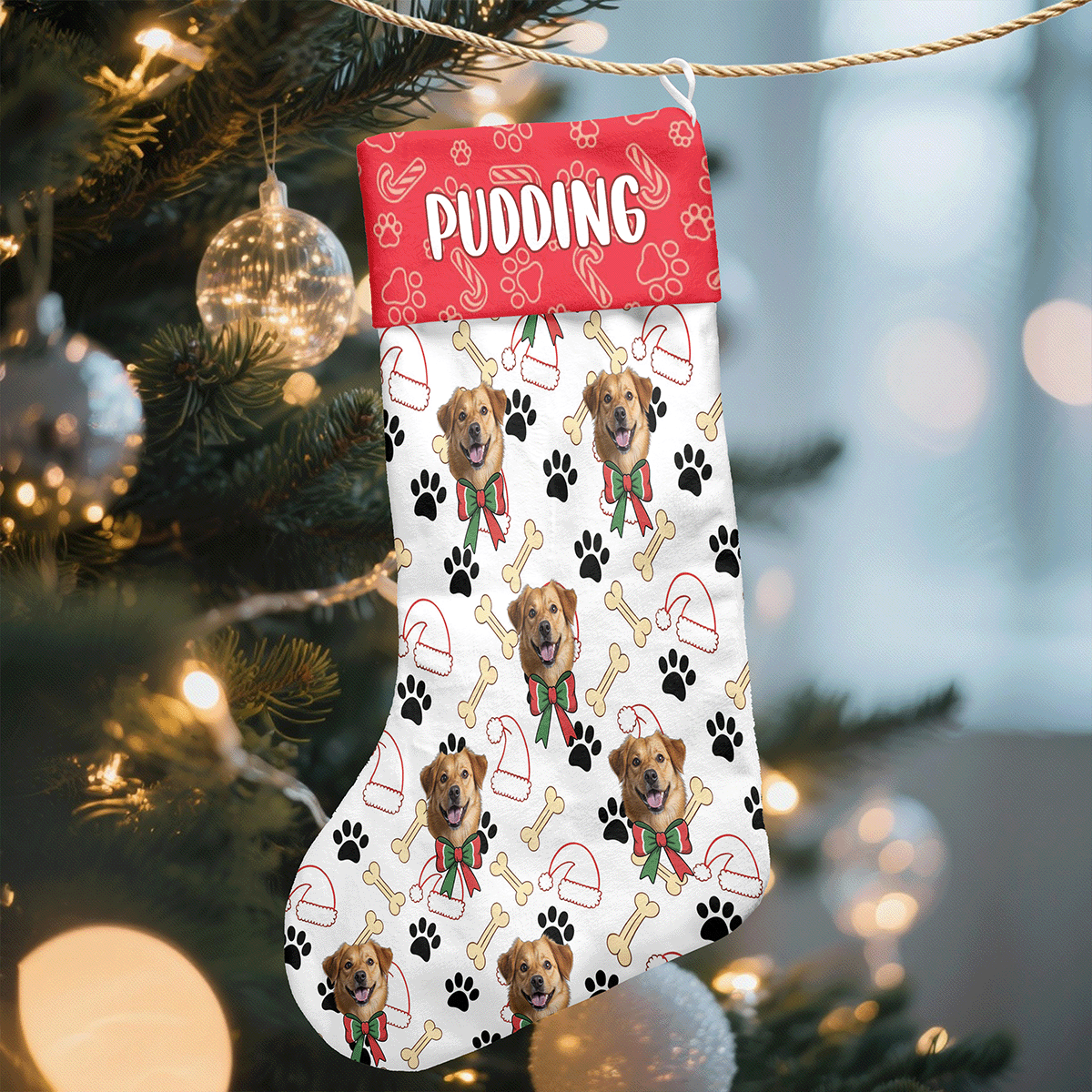 Personalized Dog Christmas Stocking