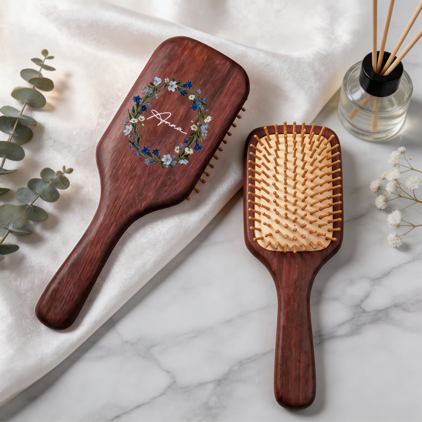Custom Hand-Painted Hair Brushes – Thoughtful Mother’s Day Gift for Mom