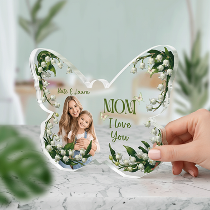 Butterfly Memories – Personalized Acrylic Family Keepsake – Mother’s Day Gift for Mom Plaque