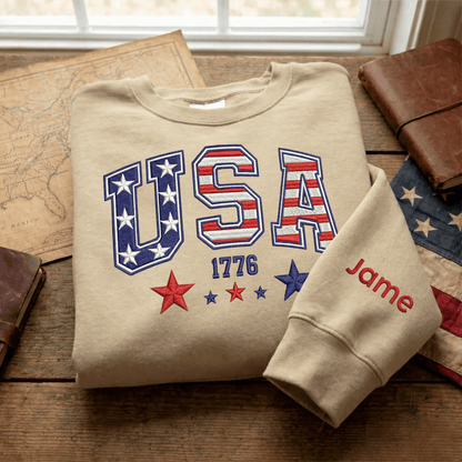 America 250th Anniversary 1776-2026 Embroidered Sweatshirt