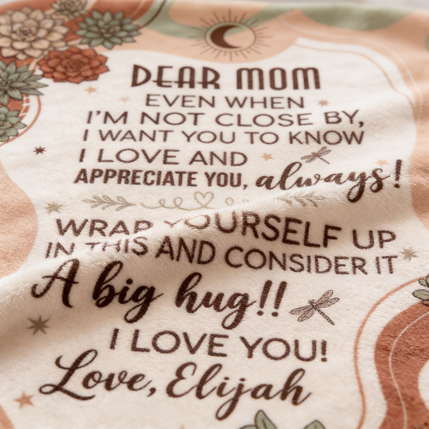 Dear Mom, Always Loved Personalized Blanket