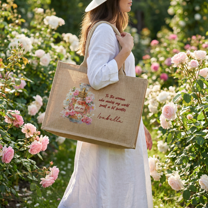 Minimalist Linen Tote Bag – Elegant Handbag for Women, Everyday Use