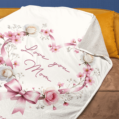 Custom Name Heart Flower Card – Romantic Personalized Gift