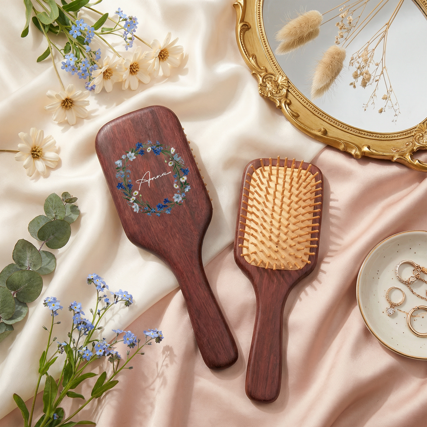 Custom Hand-Painted Hair Brushes – Thoughtful Mother’s Day Gift for Mom