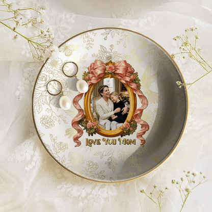 Custom Photo Memory - Personalized Jewelry Dish for Mom - Mother’s Day Gift for Mom - Custom Trinket Tray