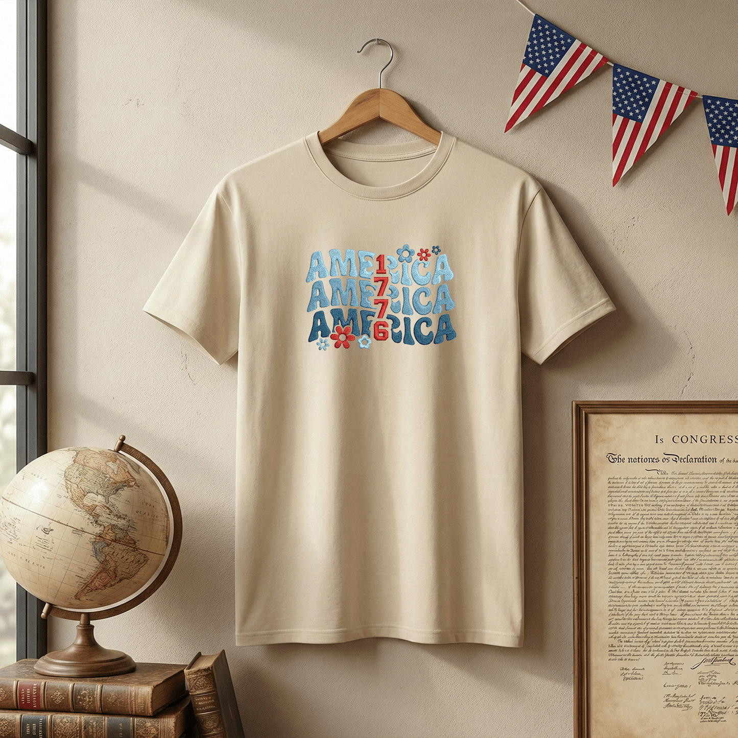 USA 250th Independence Anniversary T-Shirt - 1776 We The People Edition