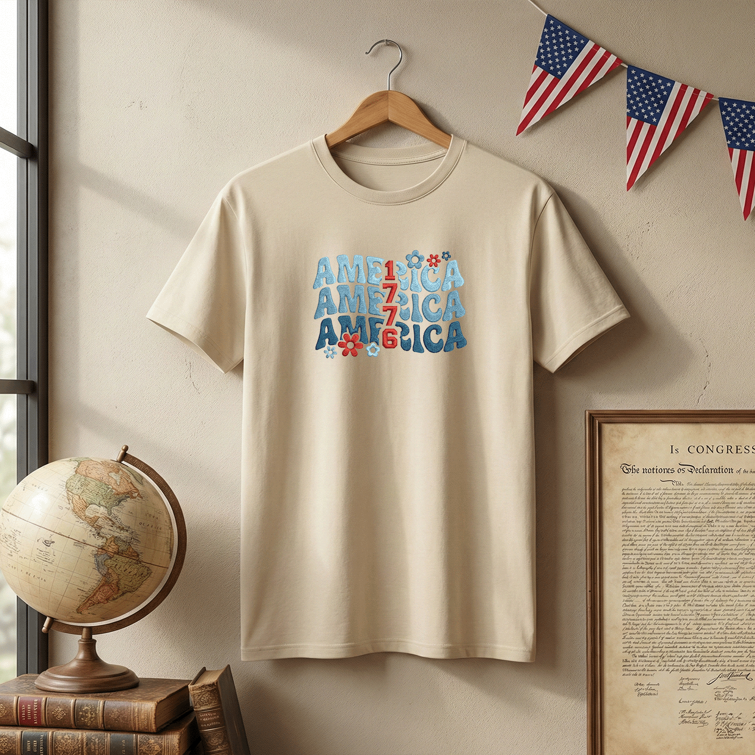 USA 250th Independence Anniversary T-Shirt - 1776 We The People Edition