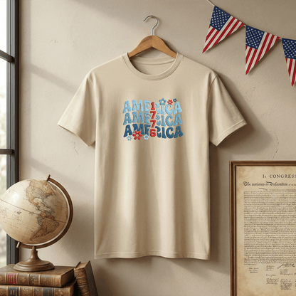 USA 250th Independence Anniversary T-Shirt - 1776 We The People Edition