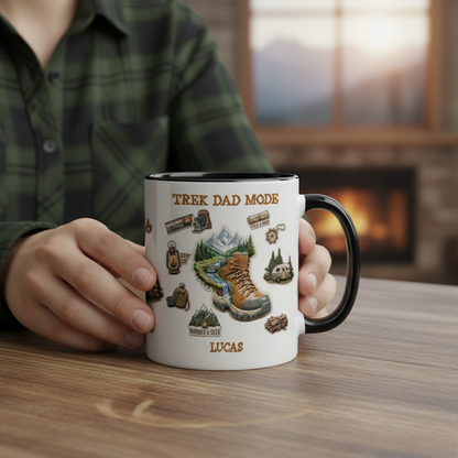 Personalized Dad Mug – Trek Dad Mode Custom Name Coffee Mug