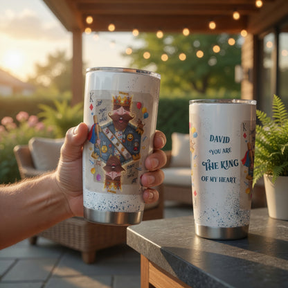King of Dads 20oz Tumbler – Father’s Day Gift Cup for Dad