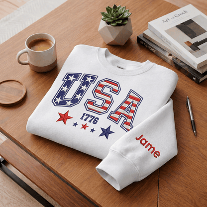 America 250th Anniversary 1776-2026 Embroidered Sweatshirt