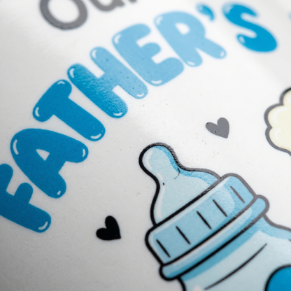 Personalized First Father’s Day Accent Mug with Custom Name – New Dad Gift Coffee Cup