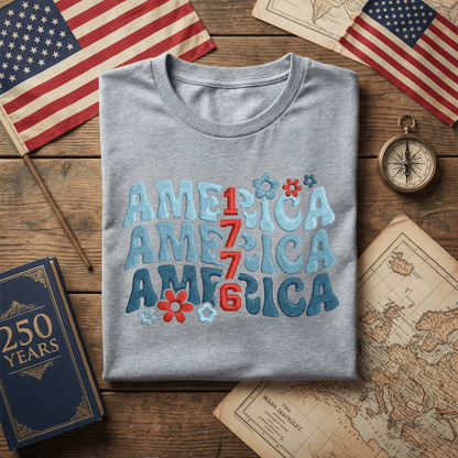 USA 250th Independence Anniversary T-Shirt - 1776 We The People Edition