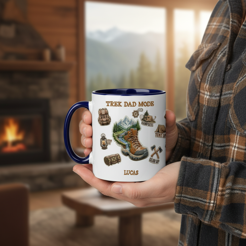 Personalized Dad Mug – Trek Dad Mode Custom Name Coffee Mug
