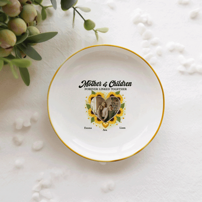 Mother And Daughter Forever Linked Together – Personalized Jewelry Dish