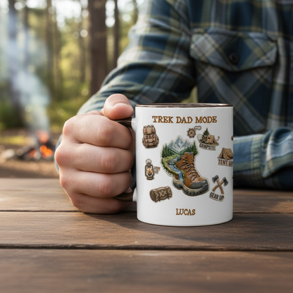 Personalized Dad Mug – Trek Dad Mode Custom Name Coffee Mug