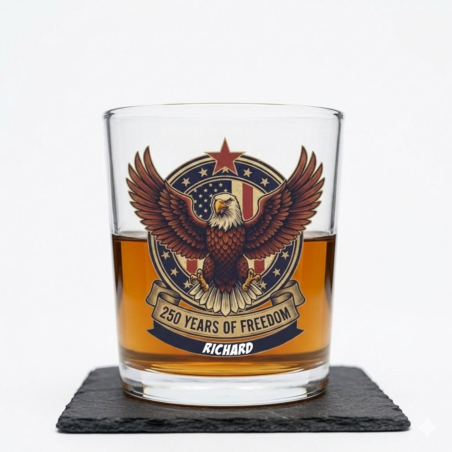 America Semiquincentennial 250 Years Of Freedom Whiskey Glass