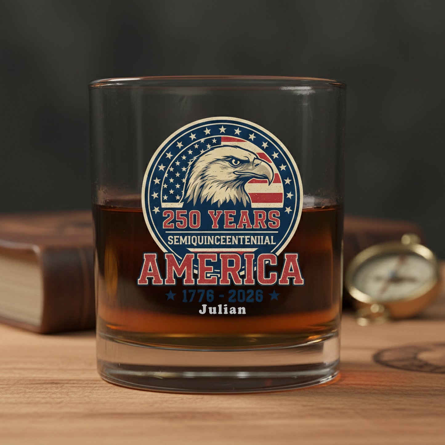 America 250 Years Whiskey Glass
