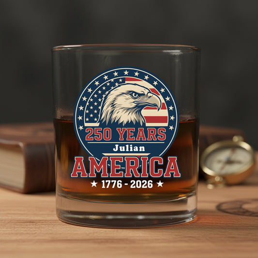 America 250 Years Whiskey Glass