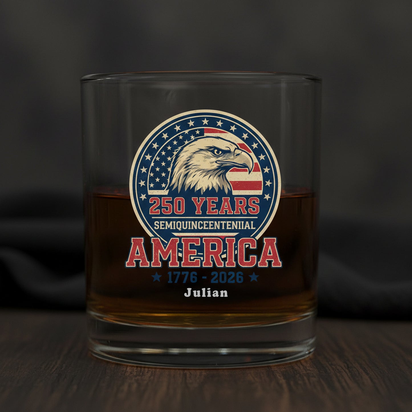 America 250 Years Whiskey Glass