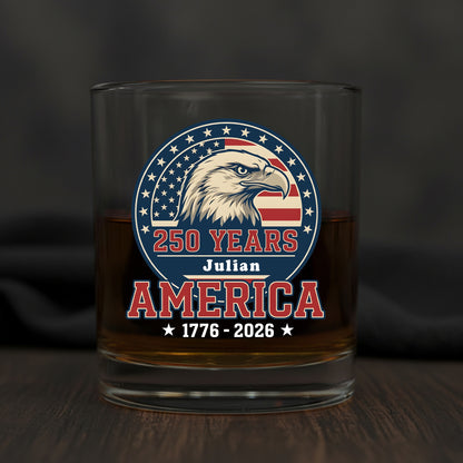 America 250 Years Whiskey Glass