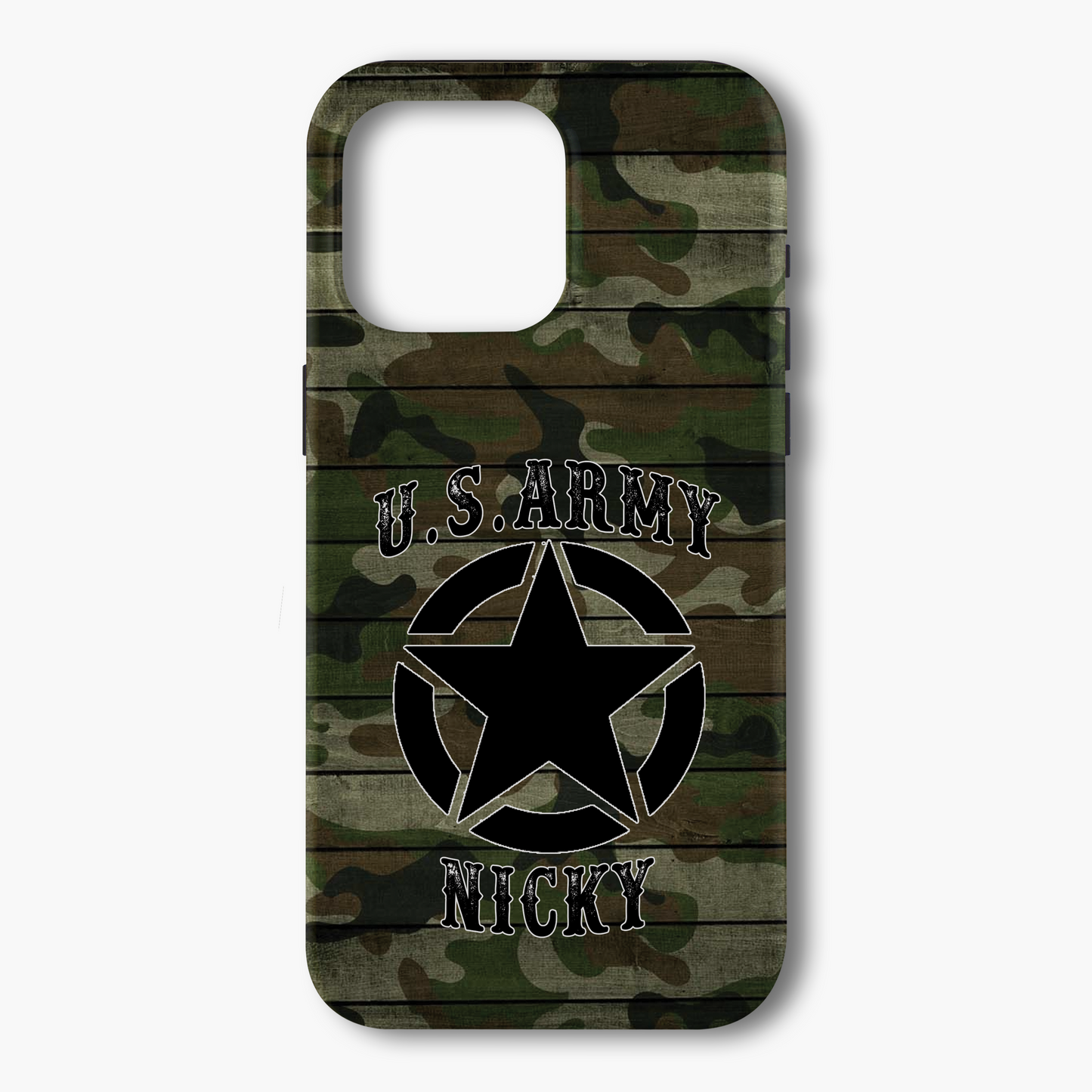 Personalized US Army Phone Case for Dad – “Best Dad Ever” Custom Gift