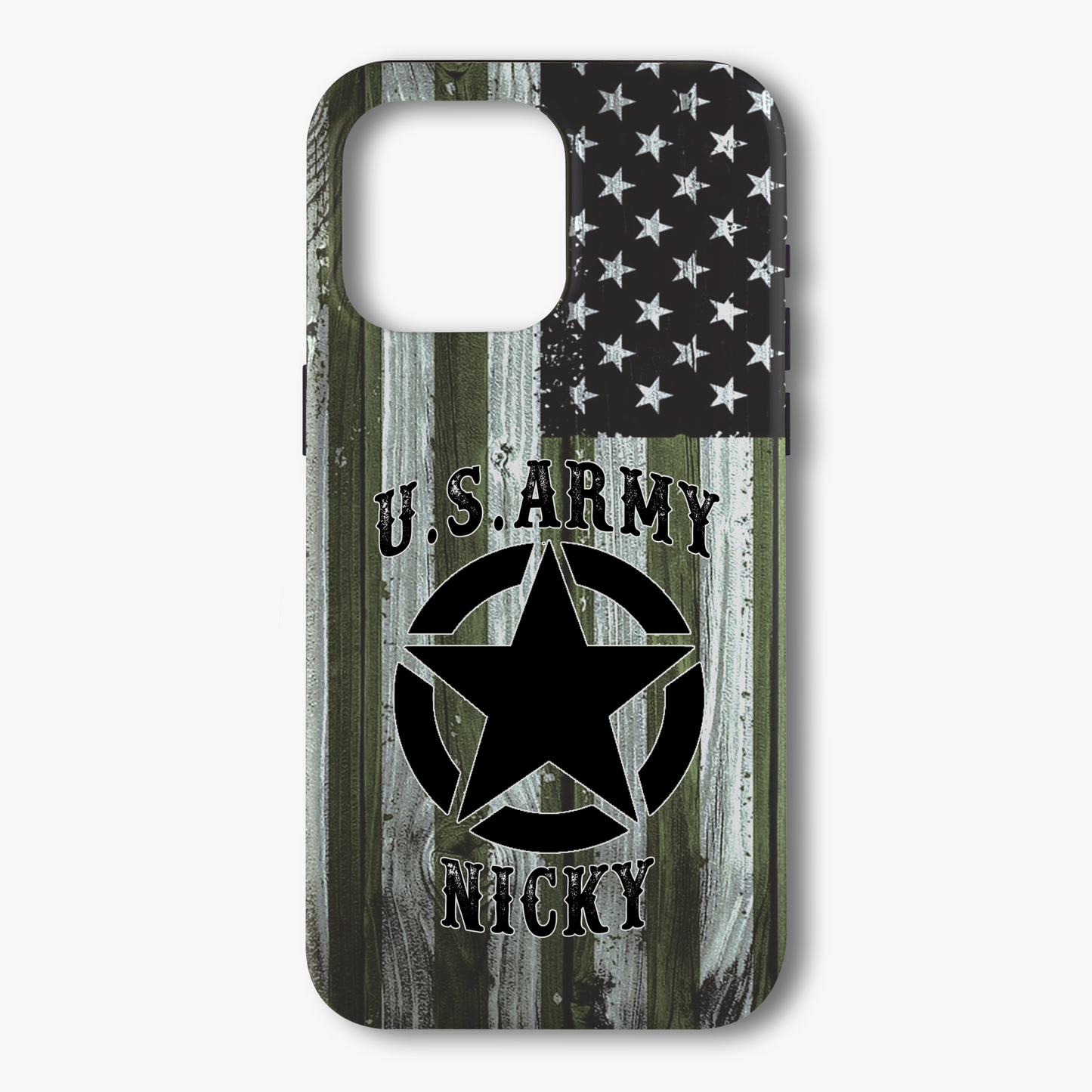Personalized US Army Phone Case for Dad – “Best Dad Ever” Custom Gift