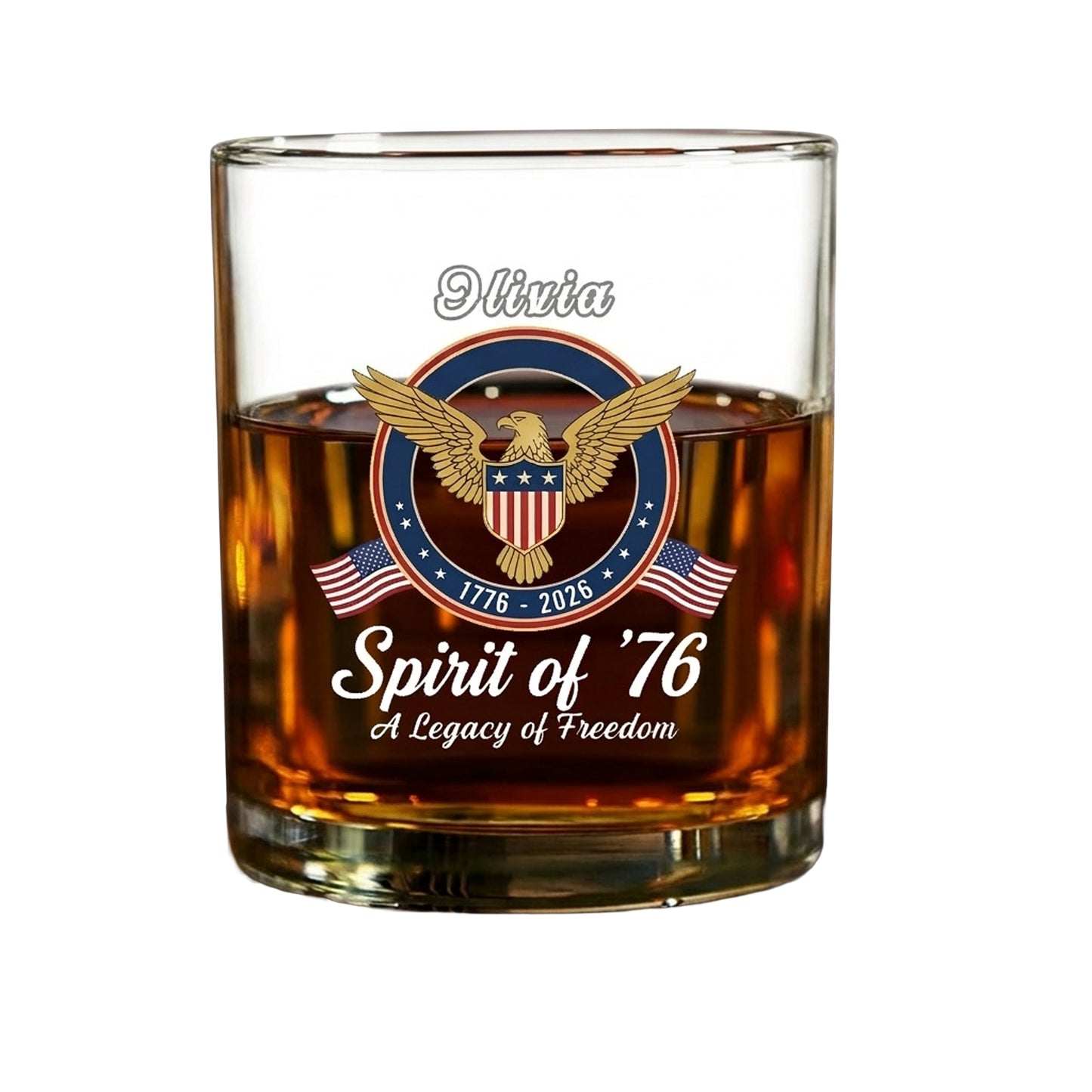 Celebrate 250th Anniversary United States Semiquincentennial Whiskey Glass