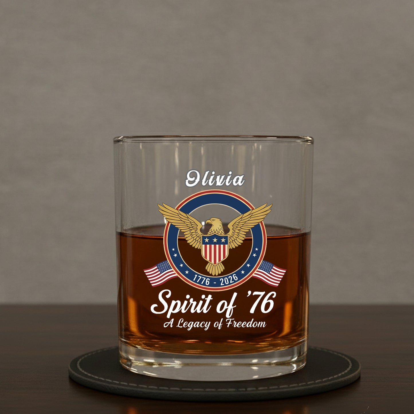 Celebrate 250th Anniversary United States Semiquincentennial Whiskey Glass