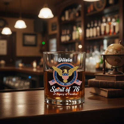 Celebrate 250th Anniversary United States Semiquincentennial Whiskey Glass