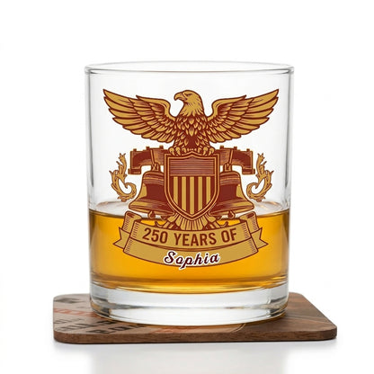 Celebrate Our America 250th Anniversary We The People Whiskey Glass