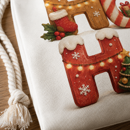 Personalized Ho Ho Ho Christmas Sack with Custom Name