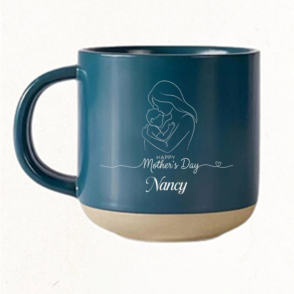Personalized Ceramic Mug for Mom – Engraved with Love