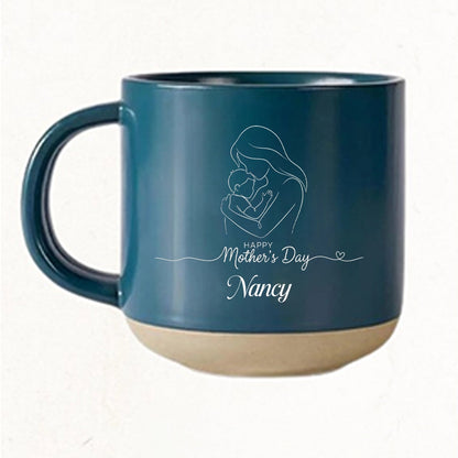 Personalized Ceramic Mug for Mom – Engraved with Love