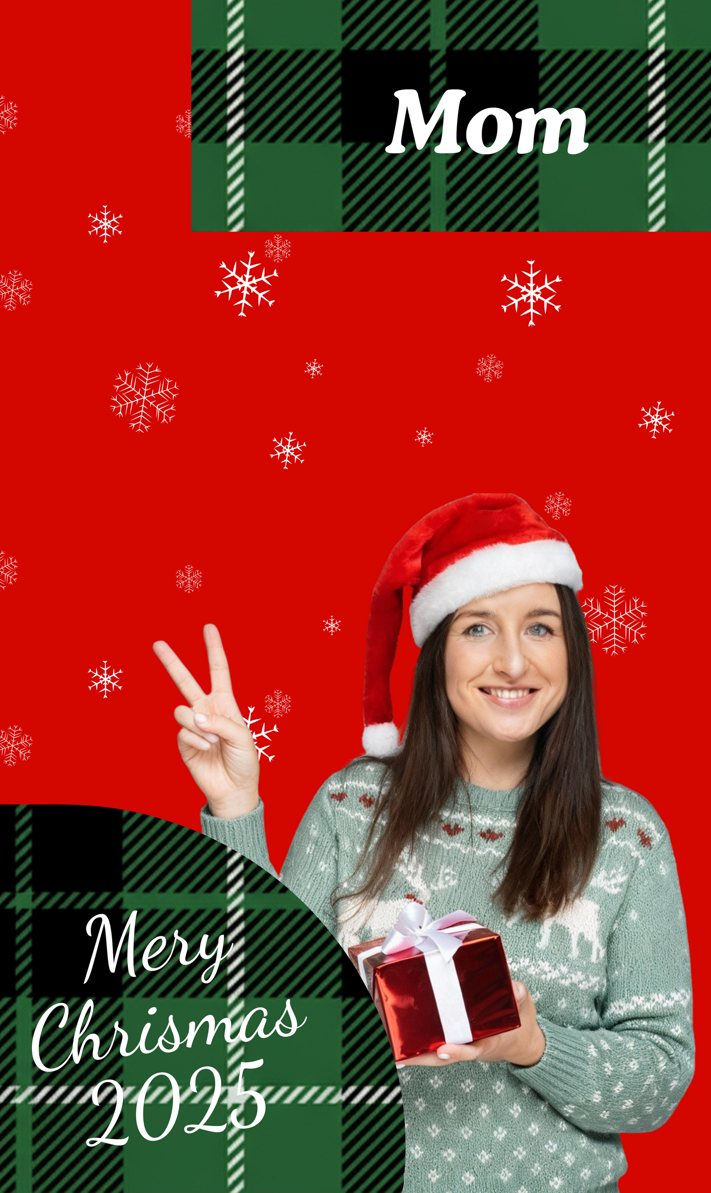 Personalized Family Photo Merry Christmas Stocking