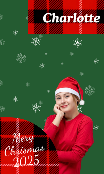 Personalized Family Photo Merry Christmas Stocking