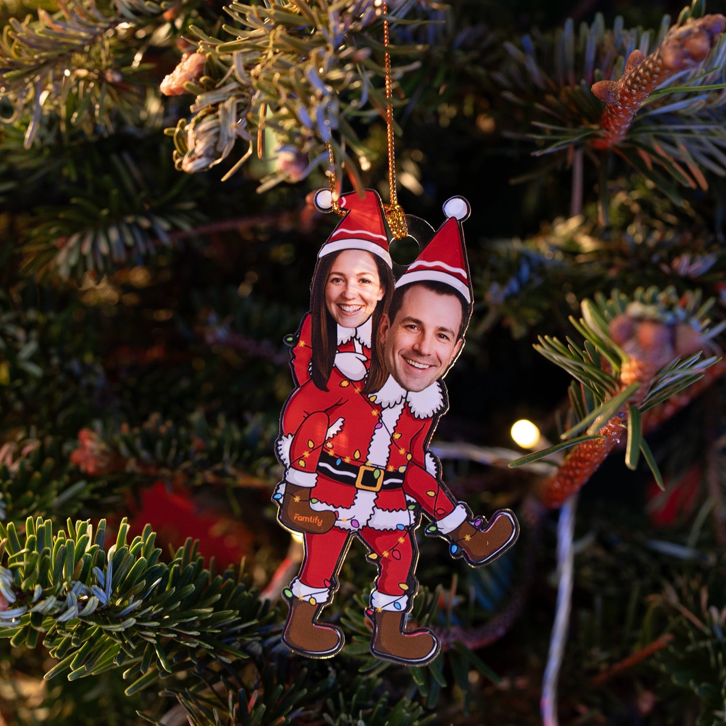 Funny Couple – Personalized Acrylic Photo Ornament